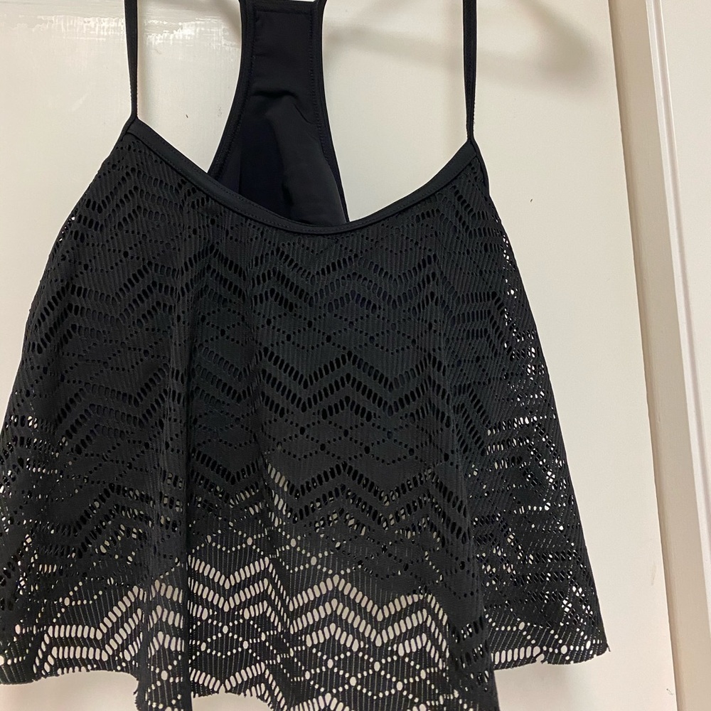 Black Tan-Kini Swimsuit Top